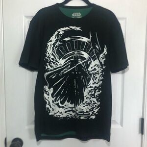 Darth Vader Mens Space In Vader Black Shirt M